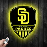 San Diego Padres Metal Sign Shield Shape 1