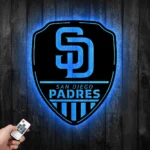 San Diego Padres Metal Sign Shield Shape 1