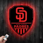 San Diego Padres Metal Sign Shield Shape 1