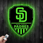 San Diego Padres Metal Sign Shield Shape 1