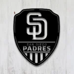 San Diego Padres Metal Sign Shield Shape 1