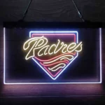 San Diego Padres Neon Sign Artistic 3 Color 1