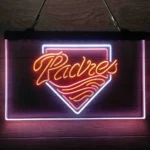 San Diego Padres Neon Sign Artistic 3 Color 1