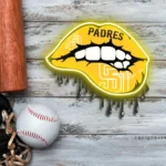 San Diego Padres Neon Sign Dripping Lips 1