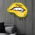 San Diego Padres Neon Sign Dripping Lips 1