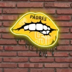San Diego Padres Neon Sign Dripping Lips 1