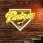 San Diego Padres Neon Sign Padres Wordmark 1