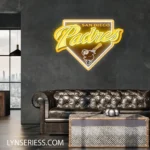 San Diego Padres Neon Sign Padres Wordmark 1