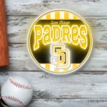 San Diego Padres Neon Sign Retro Acrylic 1