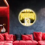 San Diego Padres Neon Sign Retro Acrylic 1