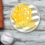 San Diego Padres Neon Sign Us Flag Acrylic 1