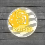 San Diego Padres Neon Sign Us Flag Acrylic 1