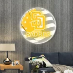 San Diego Padres Neon Sign Us Flag Acrylic 1