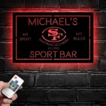 San Francisco 49ers Metal Sign Bespoke 49ers Oval Logo 1