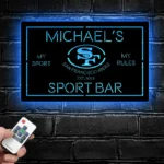 San Francisco 49ers Metal Sign Bespoke 49ers Oval Logo 1