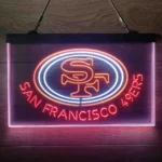 San Francisco 49ers Neon Sign Detailed 3 Color 1