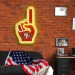 San Francisco 49ers Neon Sign Nfl Foam Finger 1