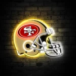 San Francisco 49ers Neon Sign Nfl Football Helmet Acrylic Led 1
