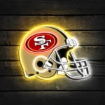 San Francisco 49ers Neon Sign Nfl Football Helmet Acrylic Led 1
