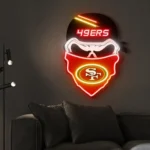 San Francisco 49ers Neon Sign Skull 1