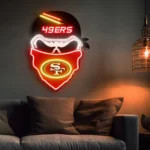 San Francisco 49ers Neon Sign Skull 1