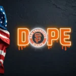 San Francisco Giants Neon Sign Dripping Dope 1