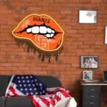 San Francisco Giants Neon Sign Dripping Lips 1