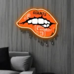 San Francisco Giants Neon Sign Dripping Lips 1