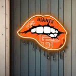 San Francisco Giants Neon Sign Dripping Lips 1
