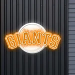 San Francisco Giants Neon Sign Giants Ball Logo 1