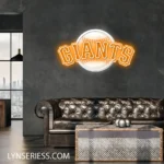 San Francisco Giants Neon Sign Giants Ball Logo 1