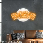San Francisco Giants Neon Sign Giants Ball Logo 1