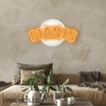 San Francisco Giants Neon Sign Giants Ball Logo 1