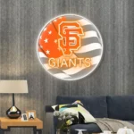 San Francisco Giants Neon Sign Us Flag Acrylic 1