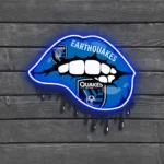 San Jose Earthquakes Neon Sign Fc Dripping Lips 1