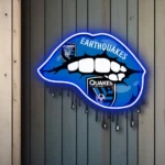 San Jose Earthquakes Neon Sign Fc Dripping Lips 1