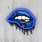 San Jose Earthquakes Neon Sign Fc Dripping Lips 1