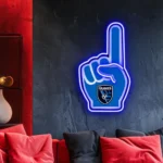 San Jose Earthquakes Neon Sign Mls Fc Foam Finger 1