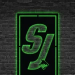 San Jose Sharks Metal Sign S7 Monogram 1