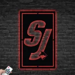 San Jose Sharks Metal Sign S7 Monogram 1