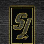 San Jose Sharks Metal Sign S7 Monogram 1