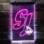 San Jose Sharks Neon Sign Bold Number 57 1