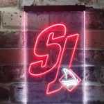 San Jose Sharks Neon Sign Bold Number 57 1