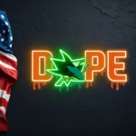 San Jose Sharks Neon Sign Dripping Dope 1