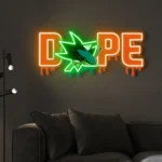 San Jose Sharks Neon Sign Dripping Dope 1