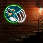 San Jose Sharks Neon Sign Nhl Hockey Helmet Acrylic Led 1
