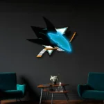 San Jose Sharks Neon Sign Shark Head Crest 1