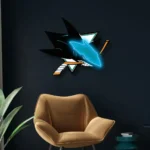 San Jose Sharks Neon Sign Shark Head Crest 1