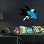 San Jose Sharks Neon Sign Shark Head Crest 1