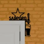 Sapporo Metal Sign Tap Handle 1